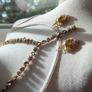 J crew necklace earring set